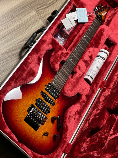 Ibanez S6670SK-STB with Case in Sunset Burst F2600615