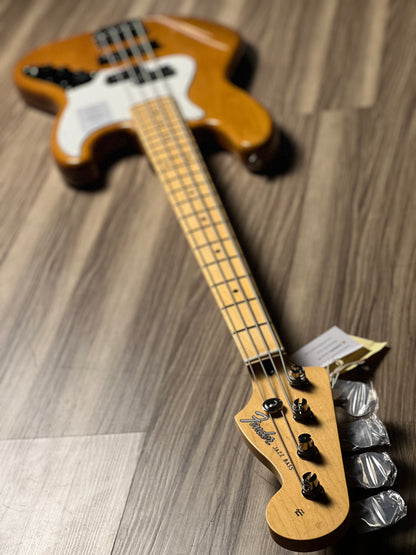 Fender Japan Hybrid II Jazz Bass PJ with Maple FB in Vintage Natural JD24005024