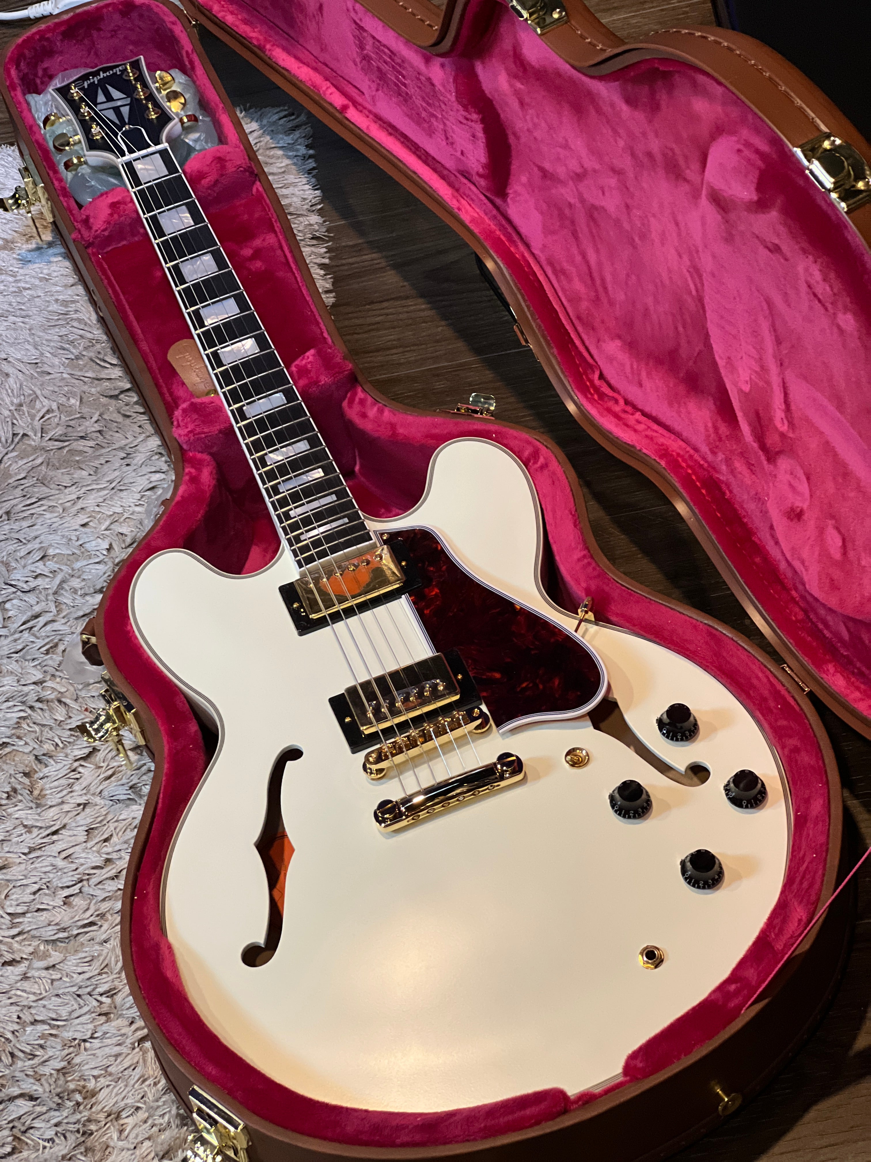 Epiphone 1959 ES-355 Semi-hollowbody in Classic White