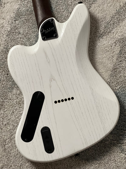 Soloking MJM-1 Custom Baritone HH with Fishman Fluence and Wenge Neck in Open Pore White