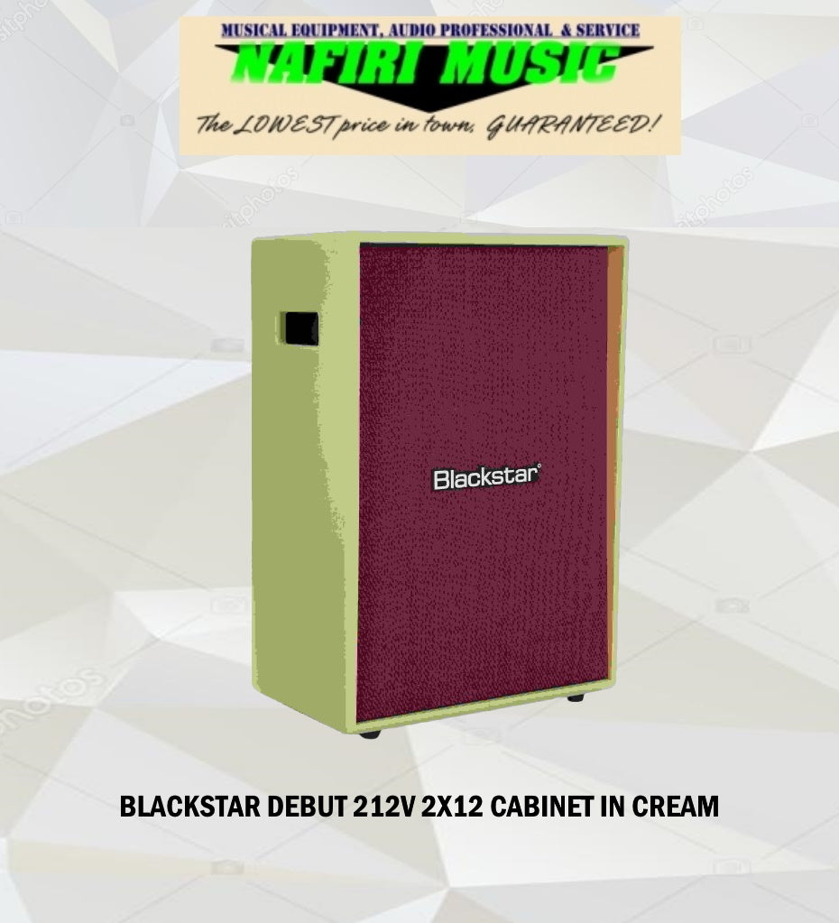 Blackstar Debut 212V Vertical 100-watt 2 x 12-inch Cabinet in Cream