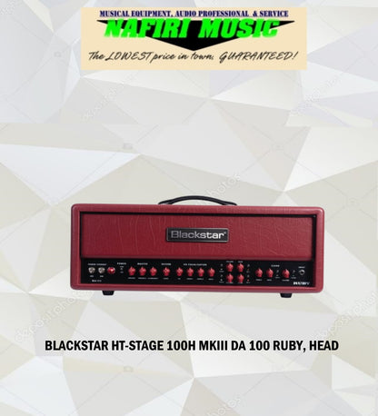 Blackstar HT Stage 100 DA100 Head in Ruby + Blackstar DA412B Cab Doug Aldrich Signature