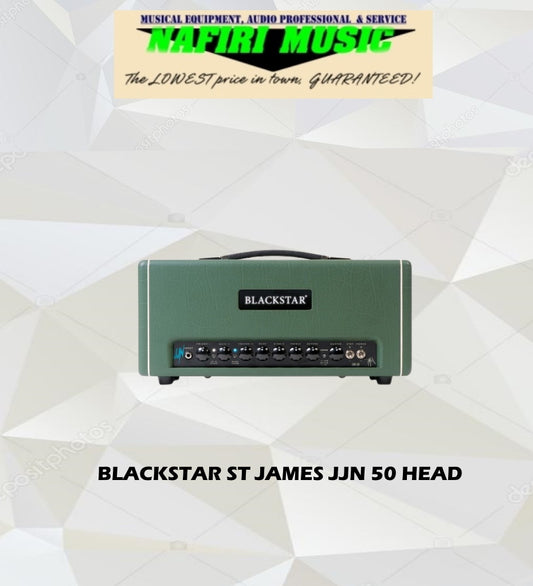 Blackstar St. James JJN 50-watt Guitar Tube Amp Head in Racing Green Tolex
