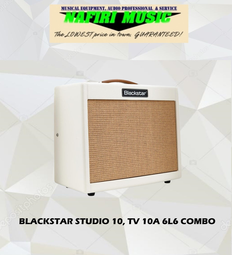 Blackstar TV-10 A 10-watt, 1 x 12-inch Tube Combo Amplifier 6L6 in Cream