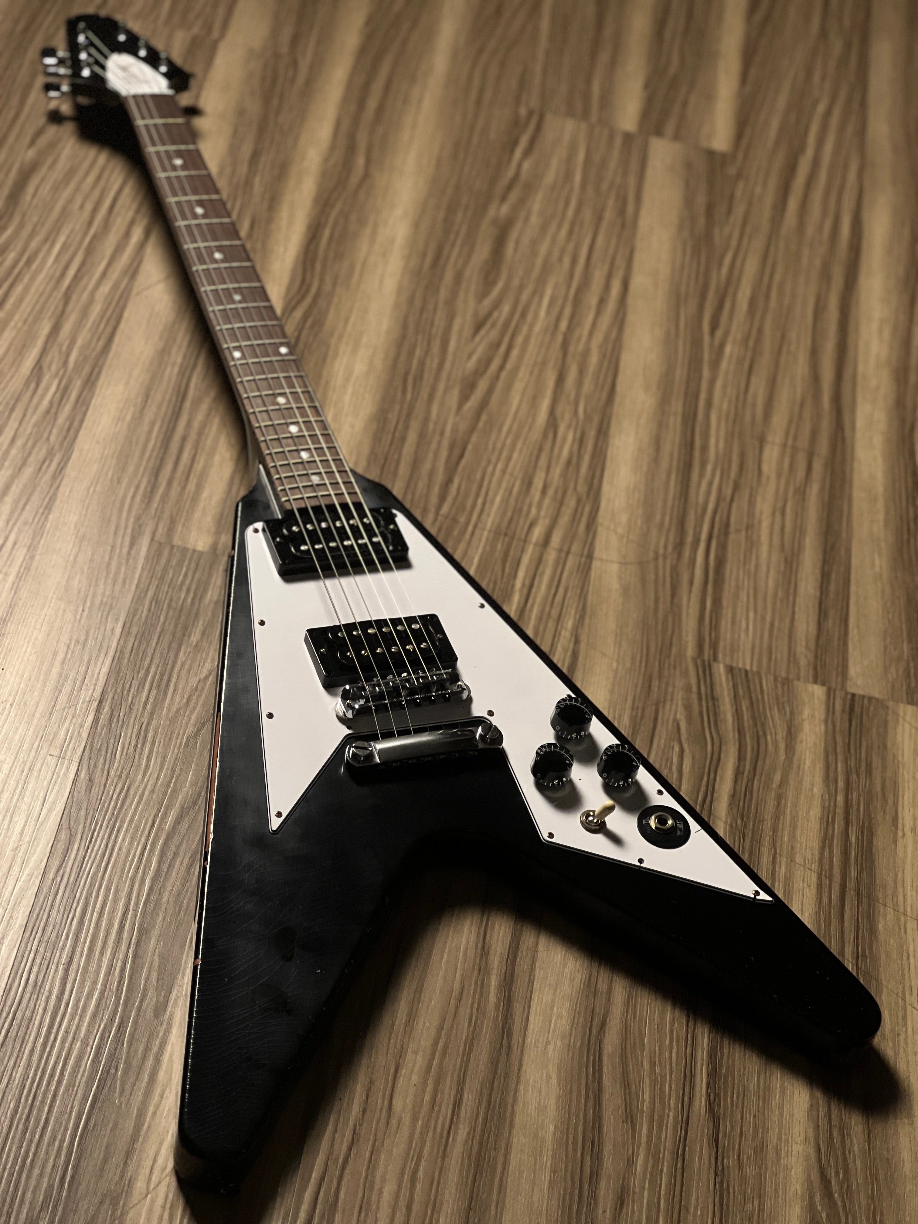 Gibson Kirk Hammet 1979 Flying V Ebony – nafiriguitar.com