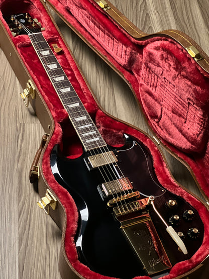 Gibson SG Standard '61 Maestro Vibrola T-Type in Ebony w/Case 232450252