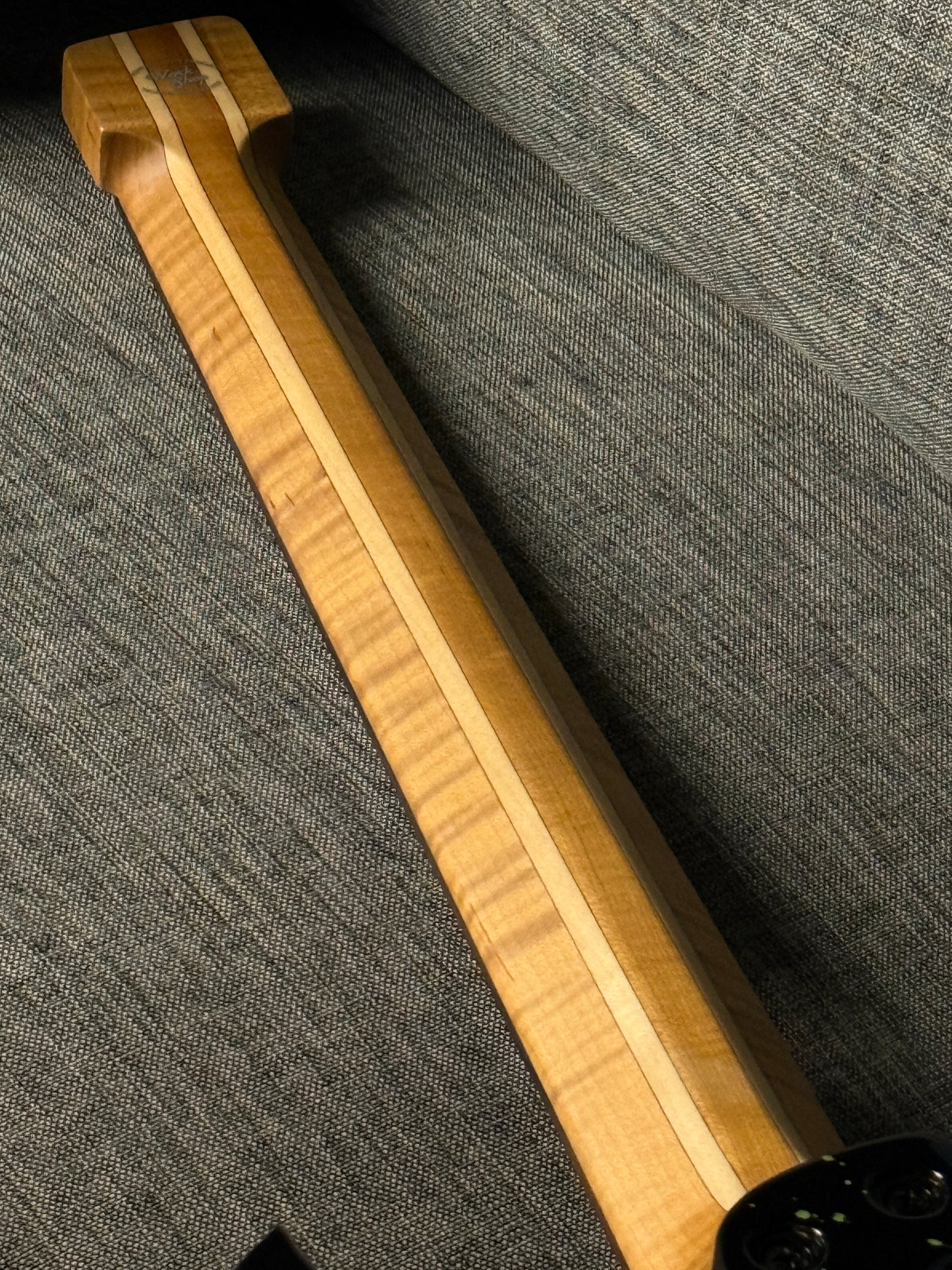 Aguda Black Hole in Black Splatter with Flame Maple Neck Nafiri Special Run