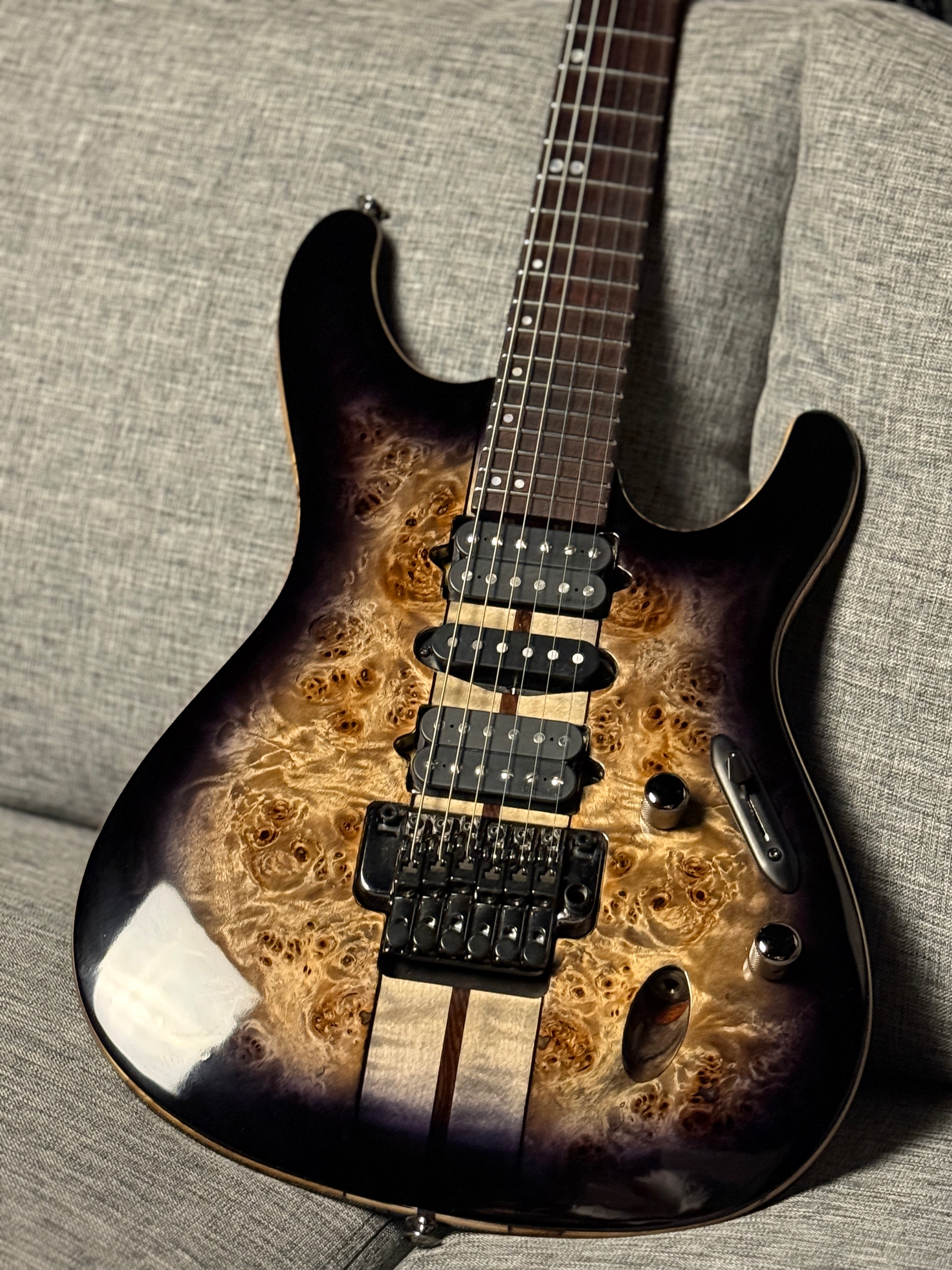 Ibanez Premium S1070PBZ in Charcoal Black Burst 250812461