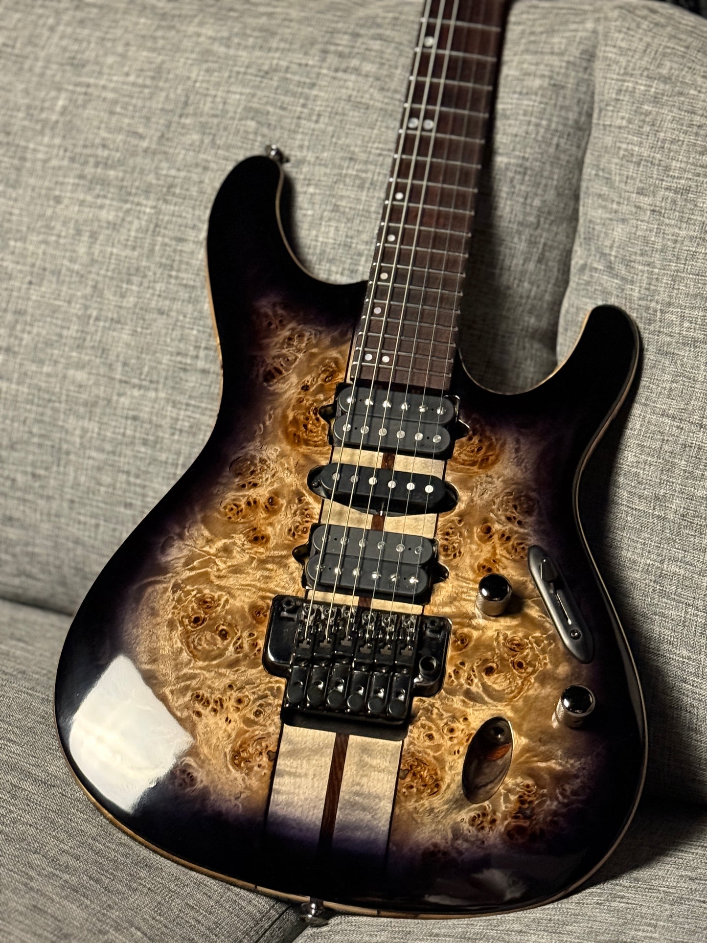 Ibanez Premium S1070PBZ in Charcoal Black Burst 250812461 (USED)