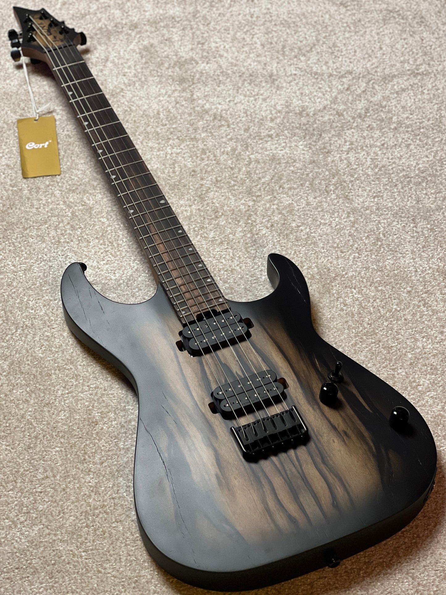 Cort KX500 Pale Moon in Natural Black Burst