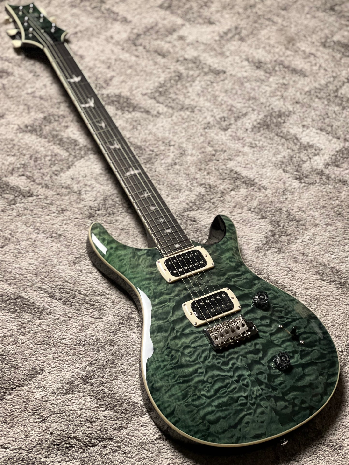PRS SE Custom 24 Quilt in Teal Black