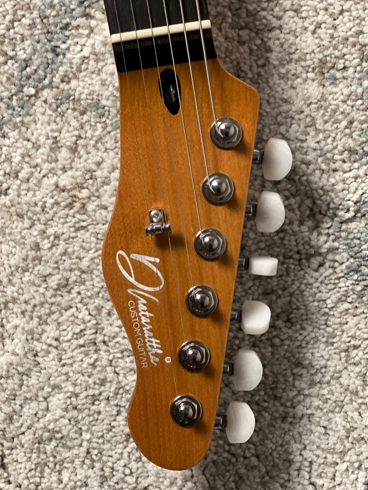 Dhatarattha Custom DTL in Sonic Blue with Rosewood FB and Blue Quilt Pickguard