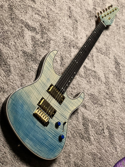 Dhatarattha Custom DST HH Flame in Malibu Surf with Rosewood FB