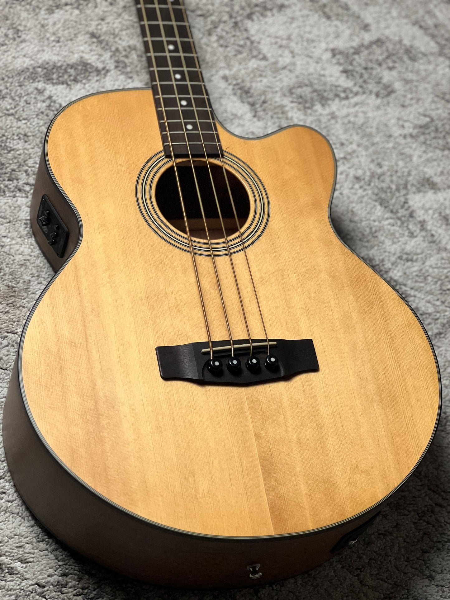 Cort SJB5F-NS Acoustic Bass in Natural Satin
