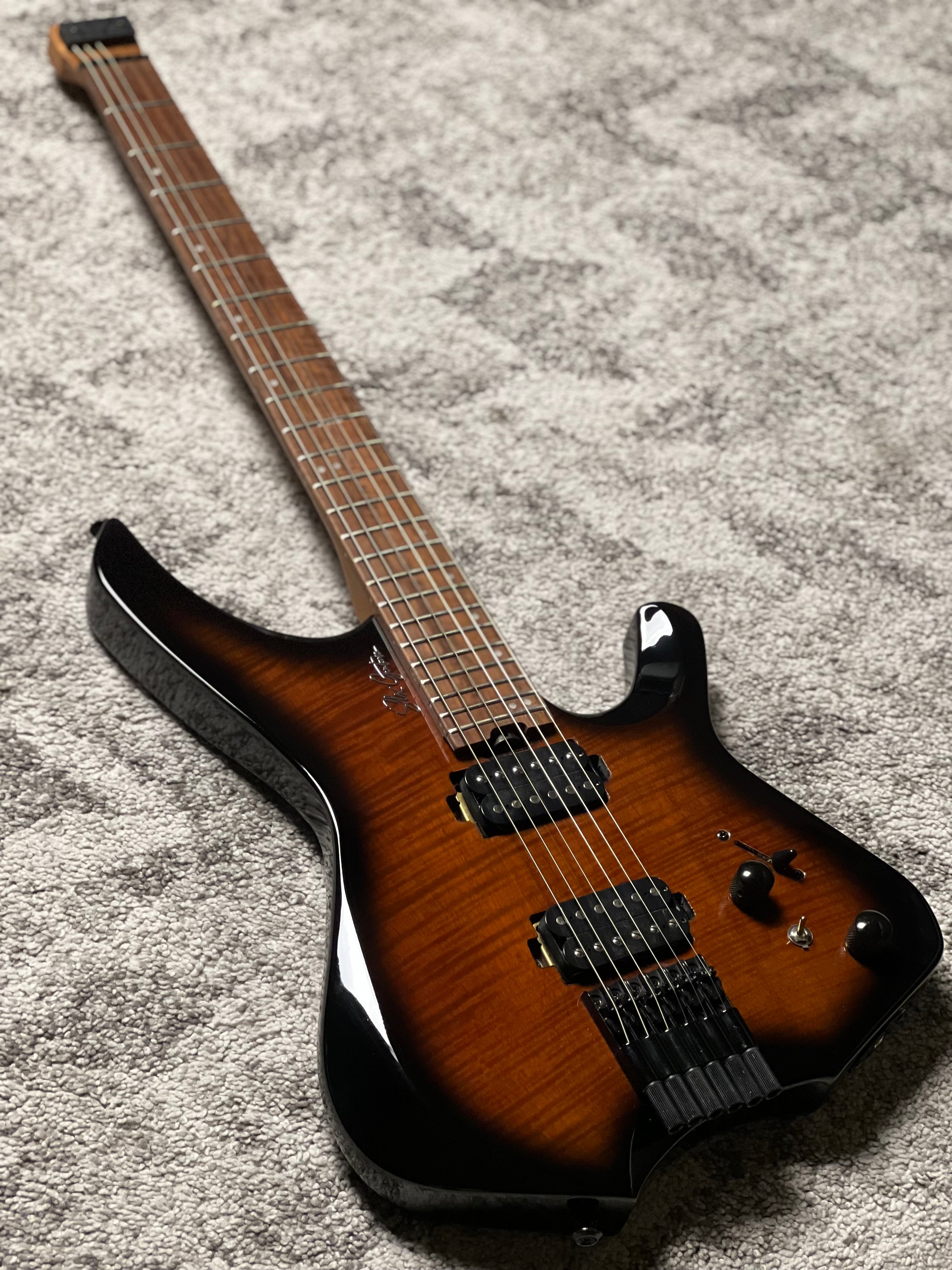 SLX Raptor Model A Headless with Flame Top in Tiger Eye Burst ...