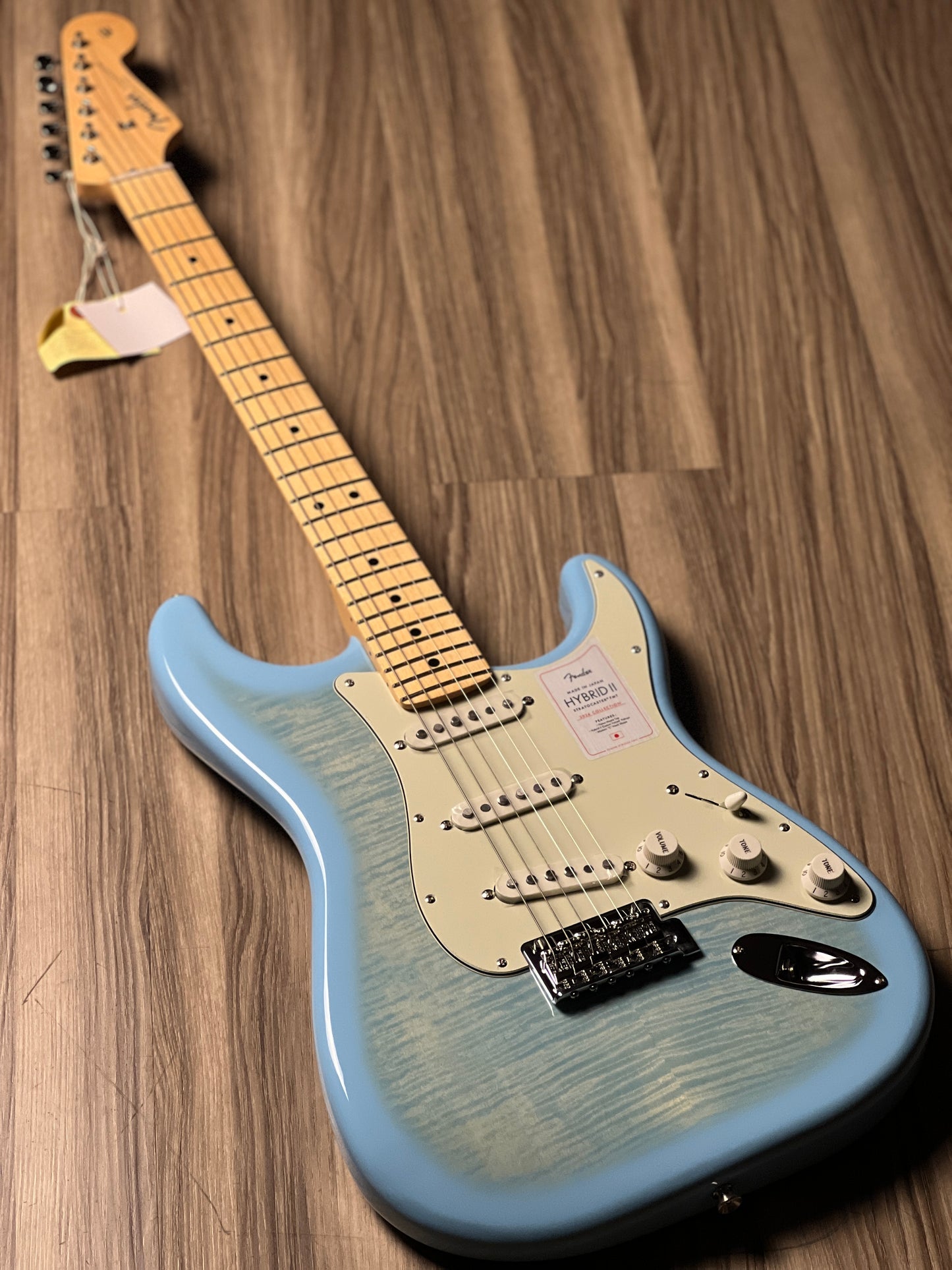 Fender Japan Hybrid II Stratocaster with Maple FB in Celeste Blue JD24003543