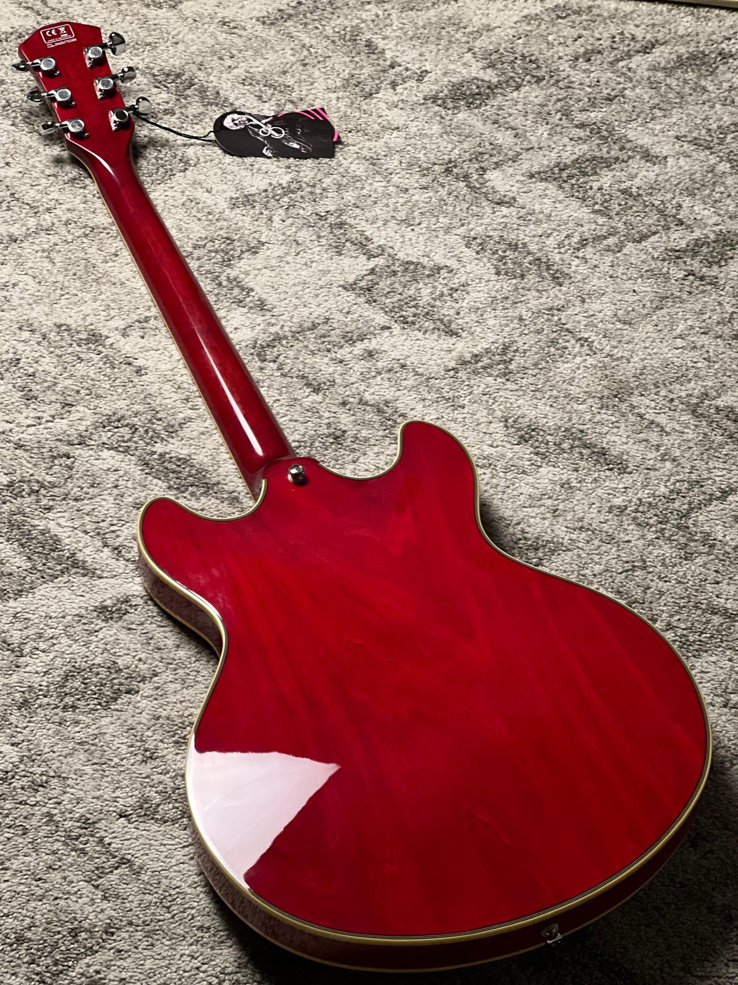 Sire Larry Carlton H7 Semi-hollow in See Through Red