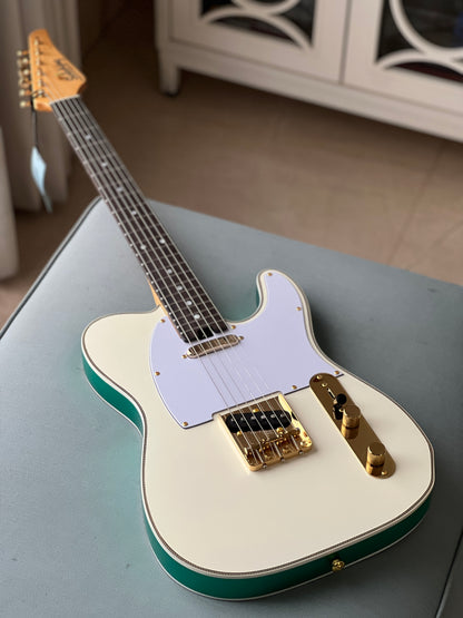 Soloking MT-1G Elite in Vintage White / Sparkle Green with Gold Hardware 2025 Limited Edition