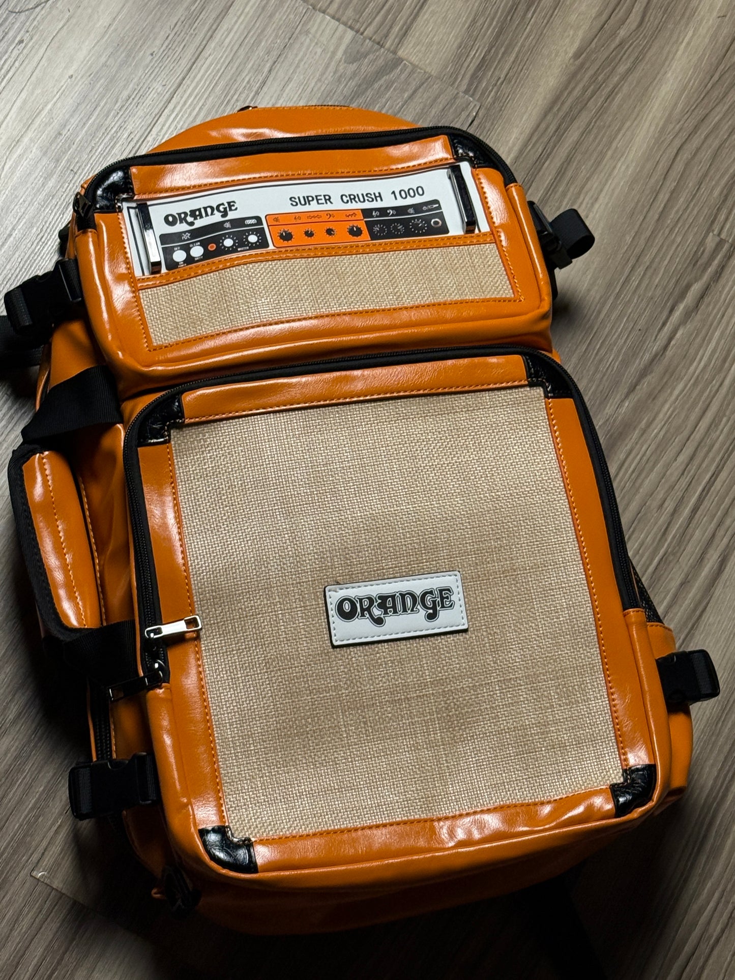 MOD Case Orange Super Crush Backpack in Orange Leather