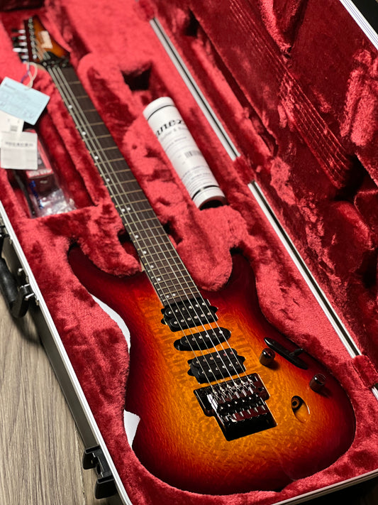Ibanez S6670SK-STB with Case in Sunset Burst F2600615