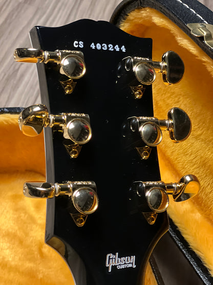 Gibson Les Paul Custom w/Ebony Fingerboard Gloss in Ebony w/Case CS 403244