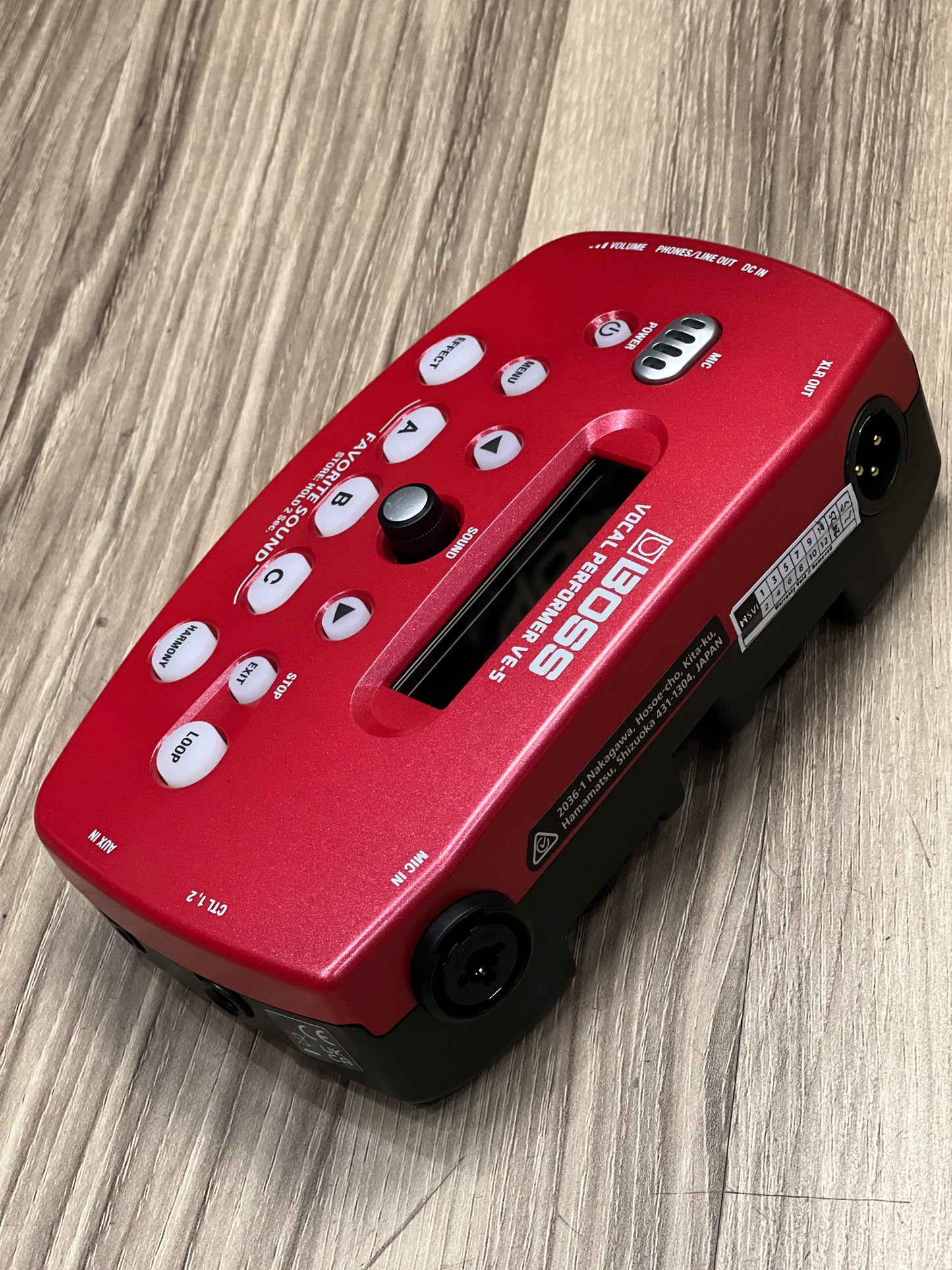 Boss VE-5 Vocal Performer In Red