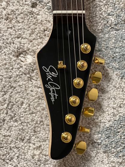SLX X Dhatarattha Custom DST in High Gloss Black with Rosewood FB