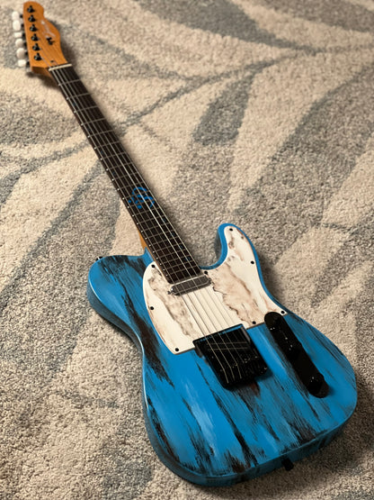 Dhatarattha Custom DTL in Barn Find Blue with Rosewood FB