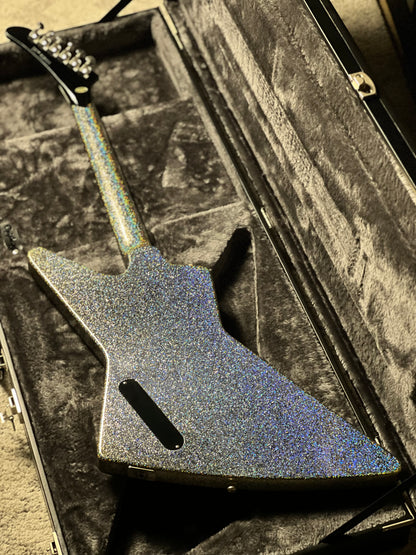 Epiphone Lzzy Hale Explorer Custom in Black Diamond Holographic Sparkle