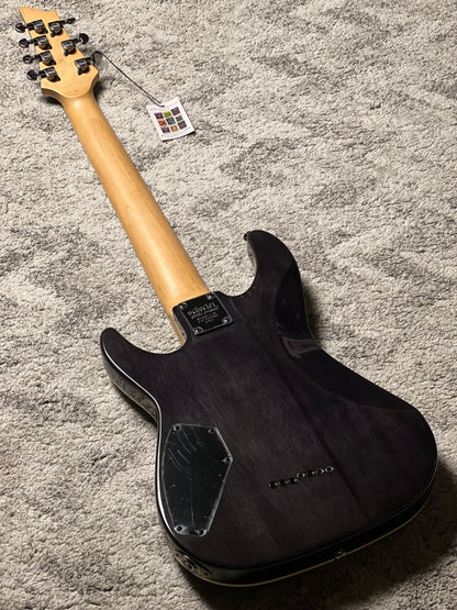 Schecter Omen Extreme-7 in See Thru Black