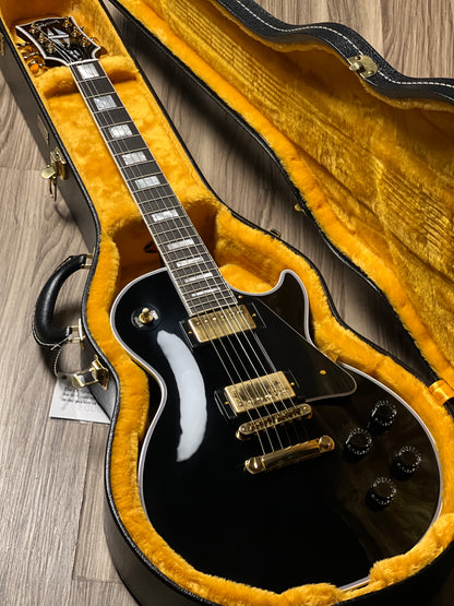 Gibson Les Paul Custom w/Ebony Fingerboard Gloss in Ebony w/Case CS 403244