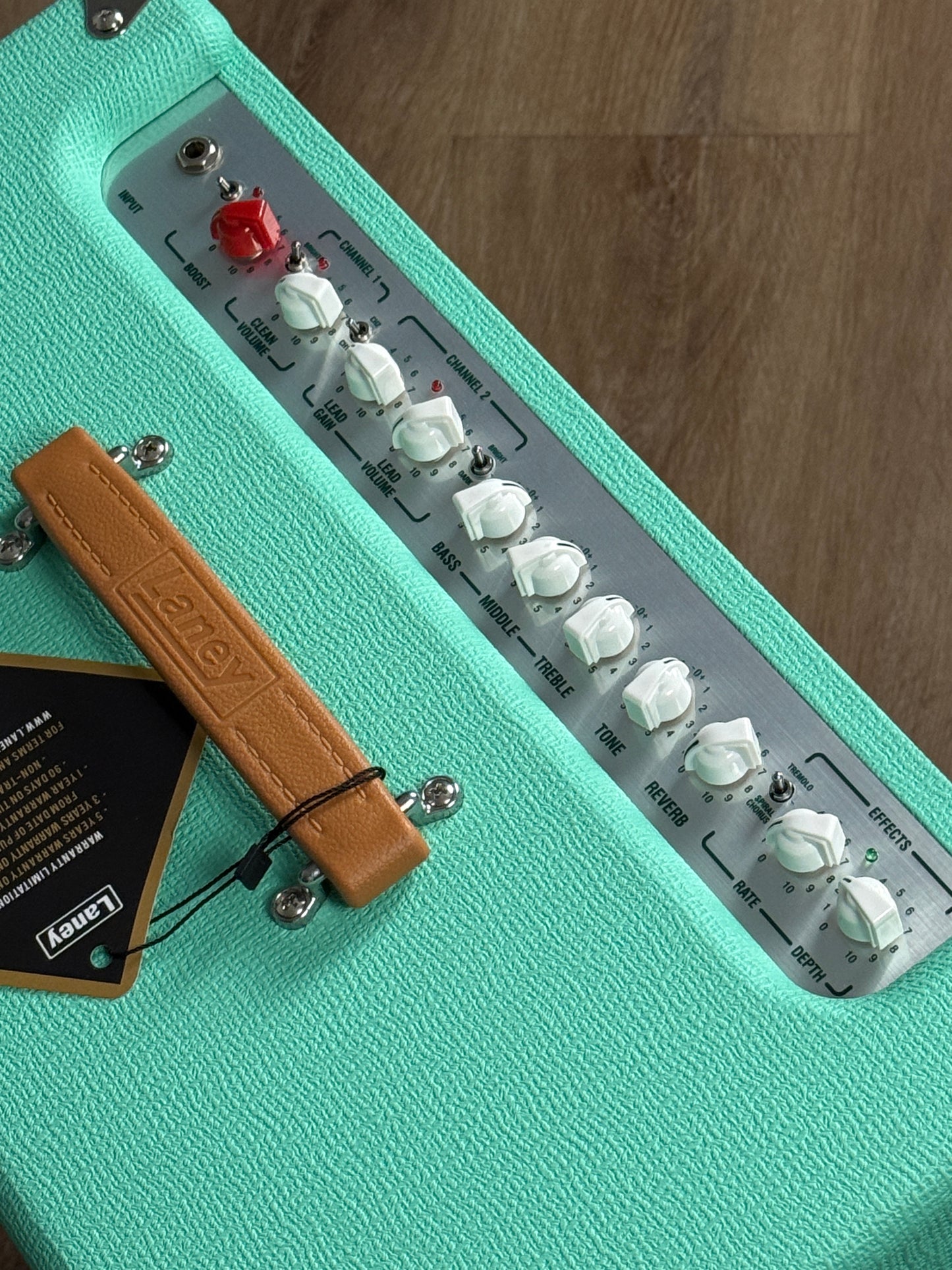 Laney LF Super 60-212 60-watt 2 x 12-inch in Seafoam Green