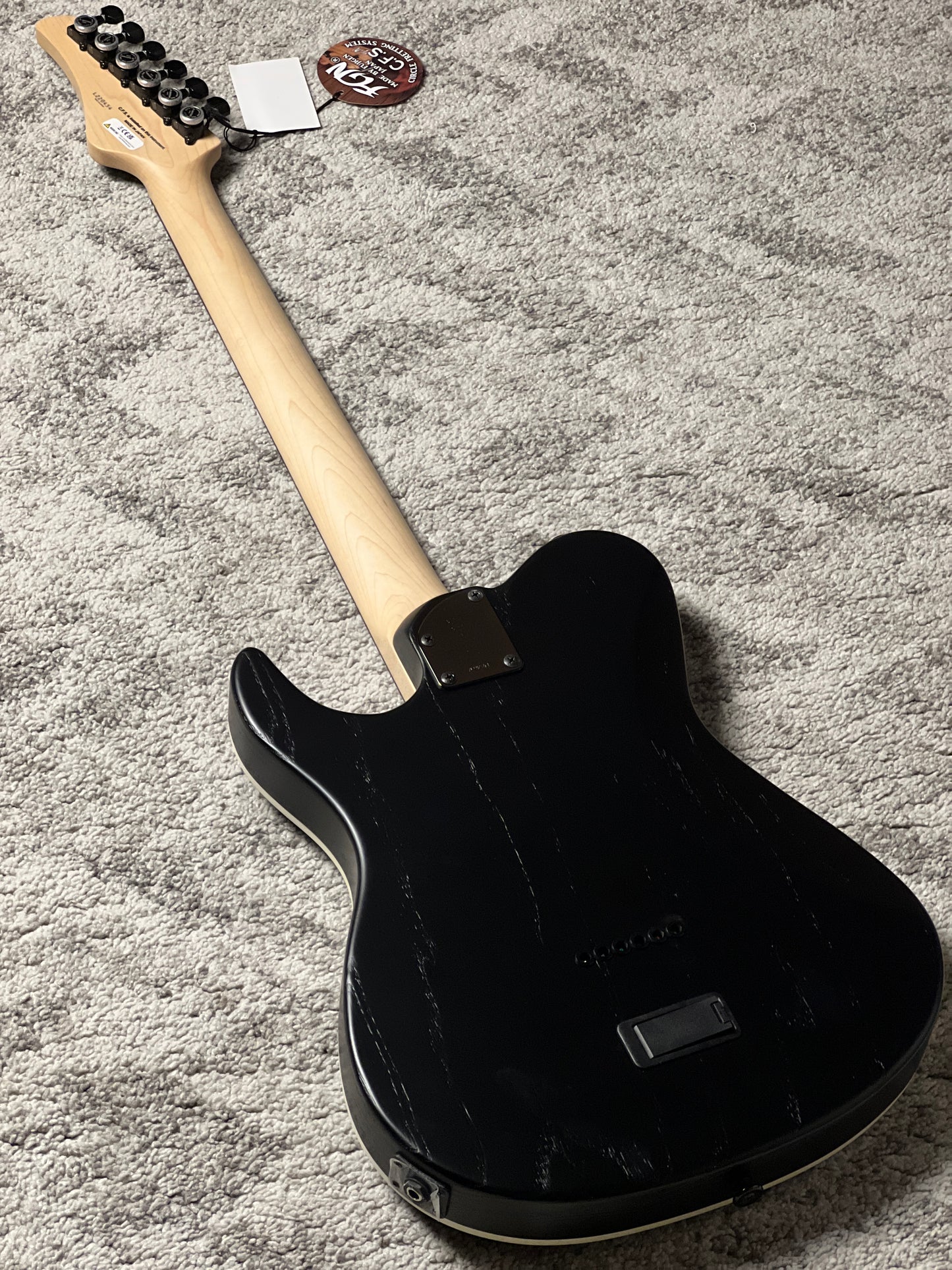 Fujigen FGN J-Standard Iliad JIL-ASH-DE664R OPB in Open Pore Black with Fishman Fluence