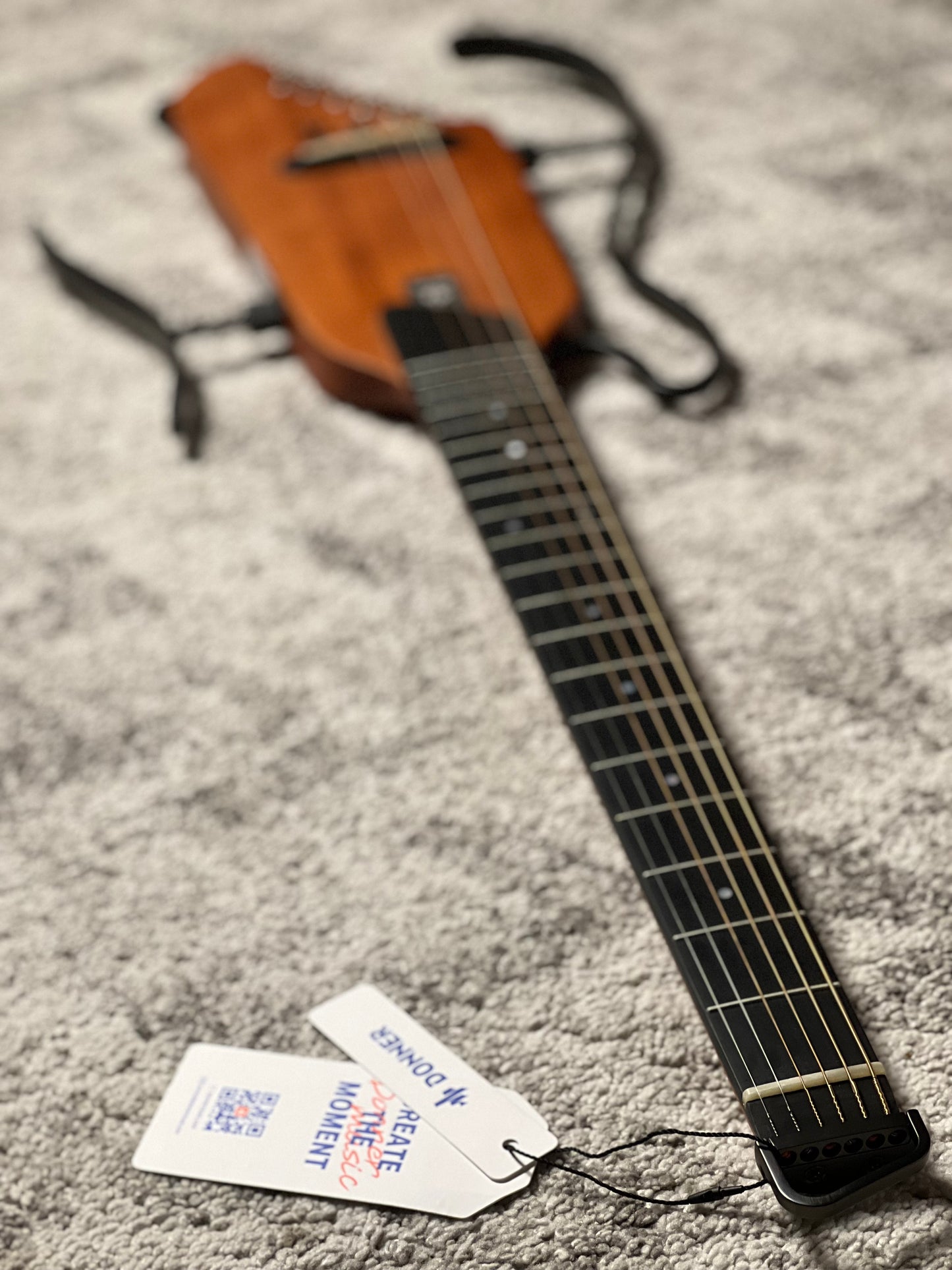 Donner HUSH-I Silent Guitar In Mahogany w/Bag