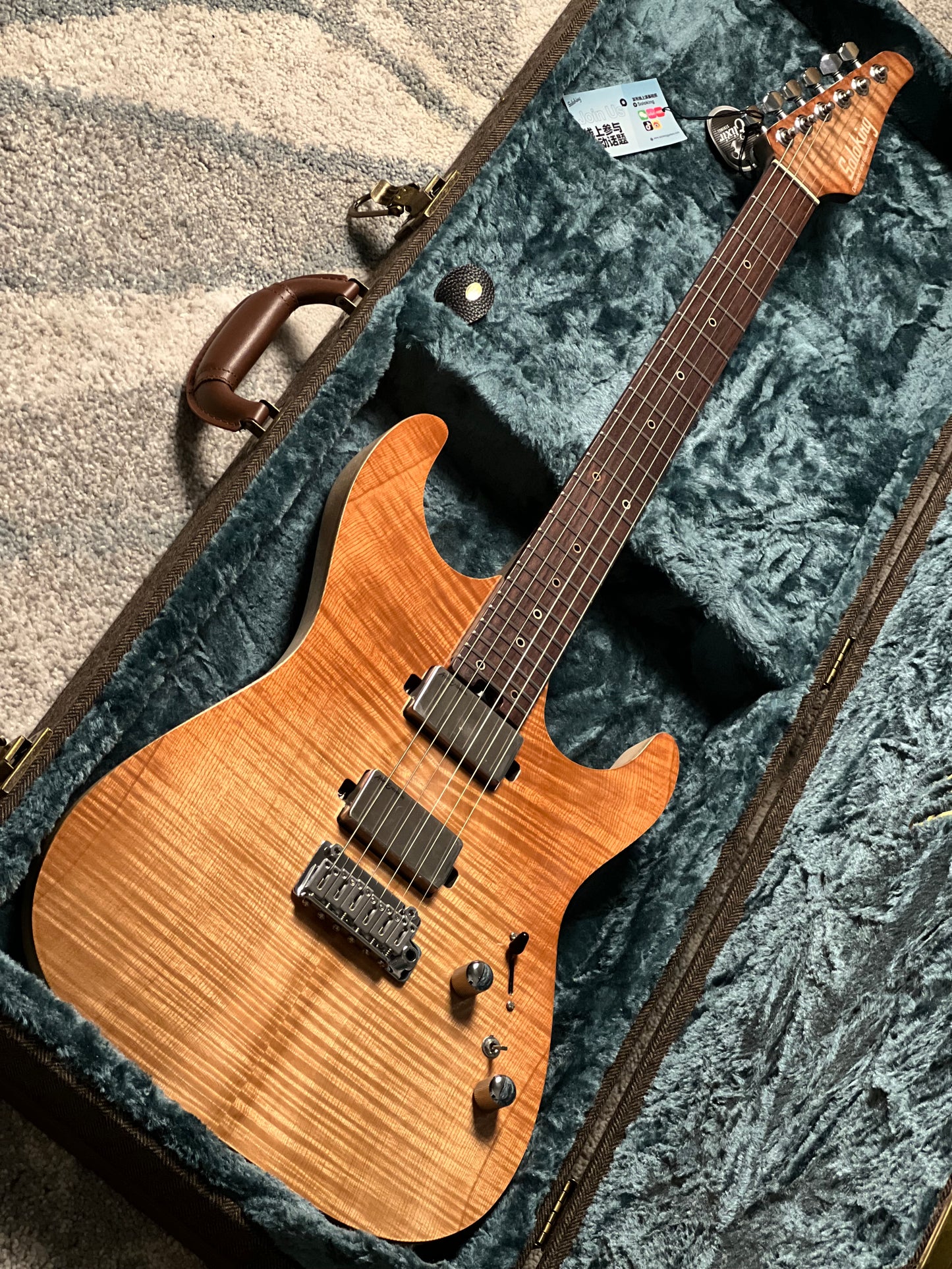 Soloking MS-1 Custom 24 HH FMT Elite in Fire Wakesurf Satin with Hardshell Case