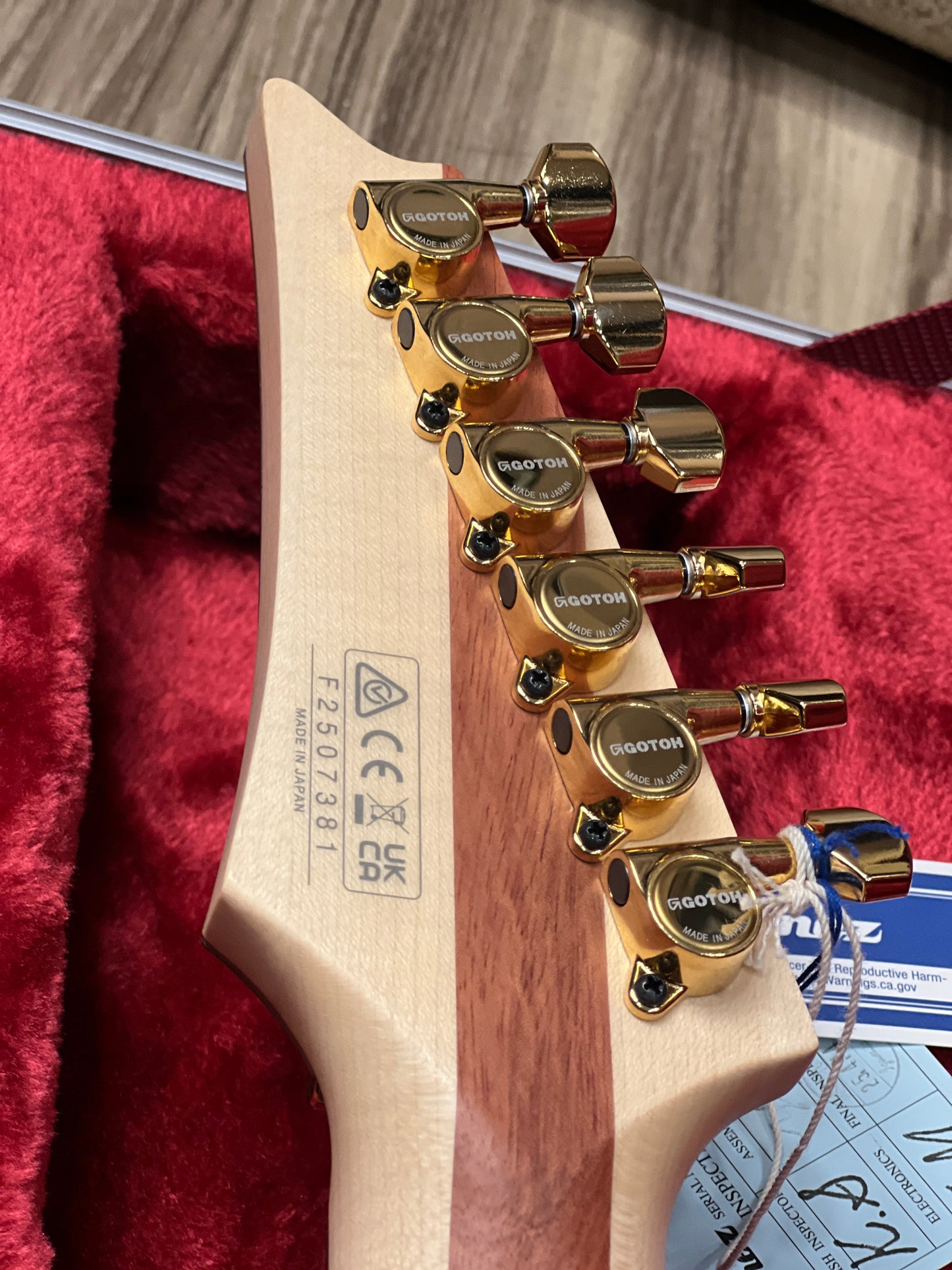 Ibanez JS1GD Joe Satriani Signature in Gold Boy with Case Limited Edition F2507381