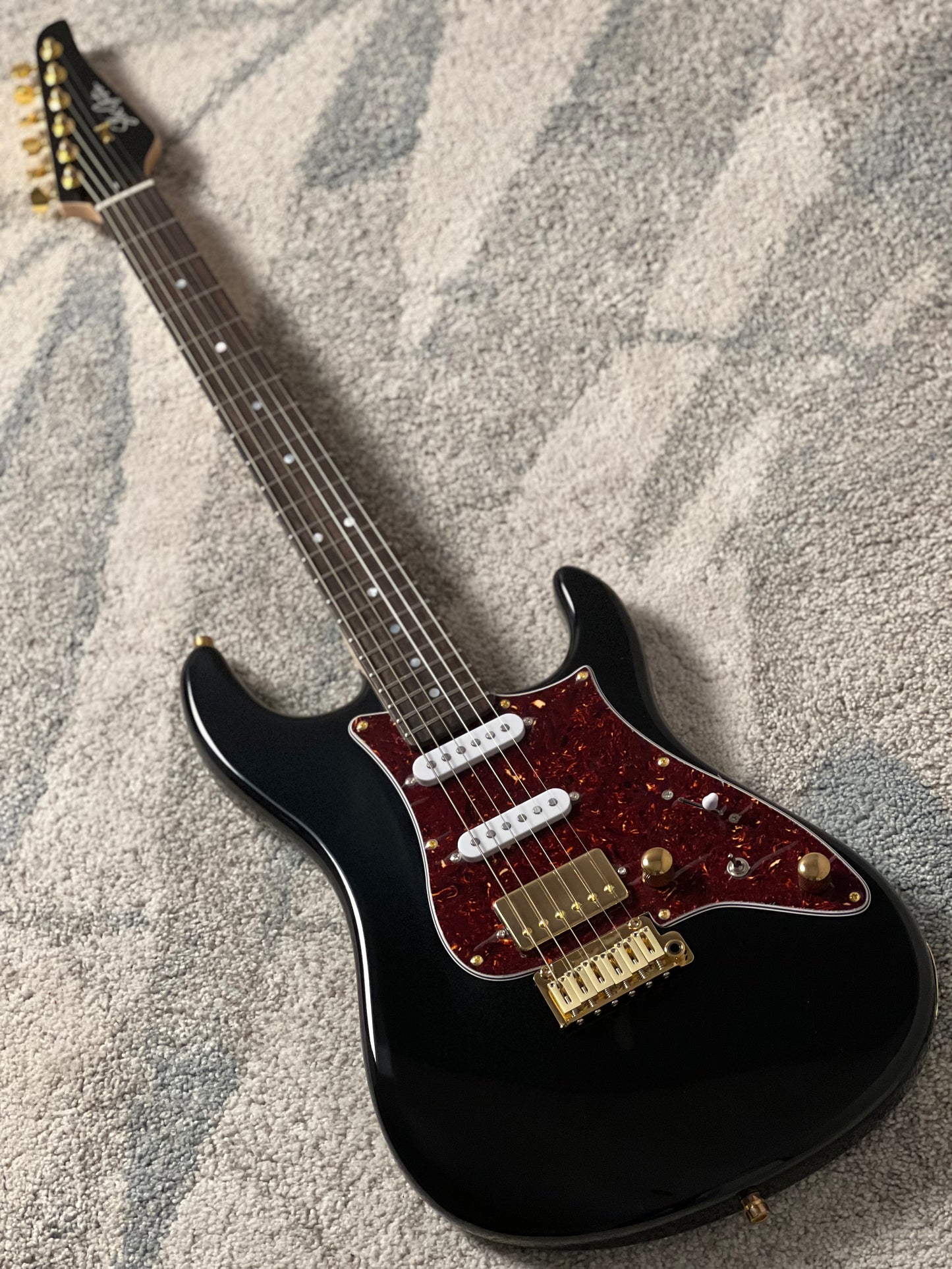 SLX X Dhatarattha Custom DST in High Gloss Black with Rosewood FB