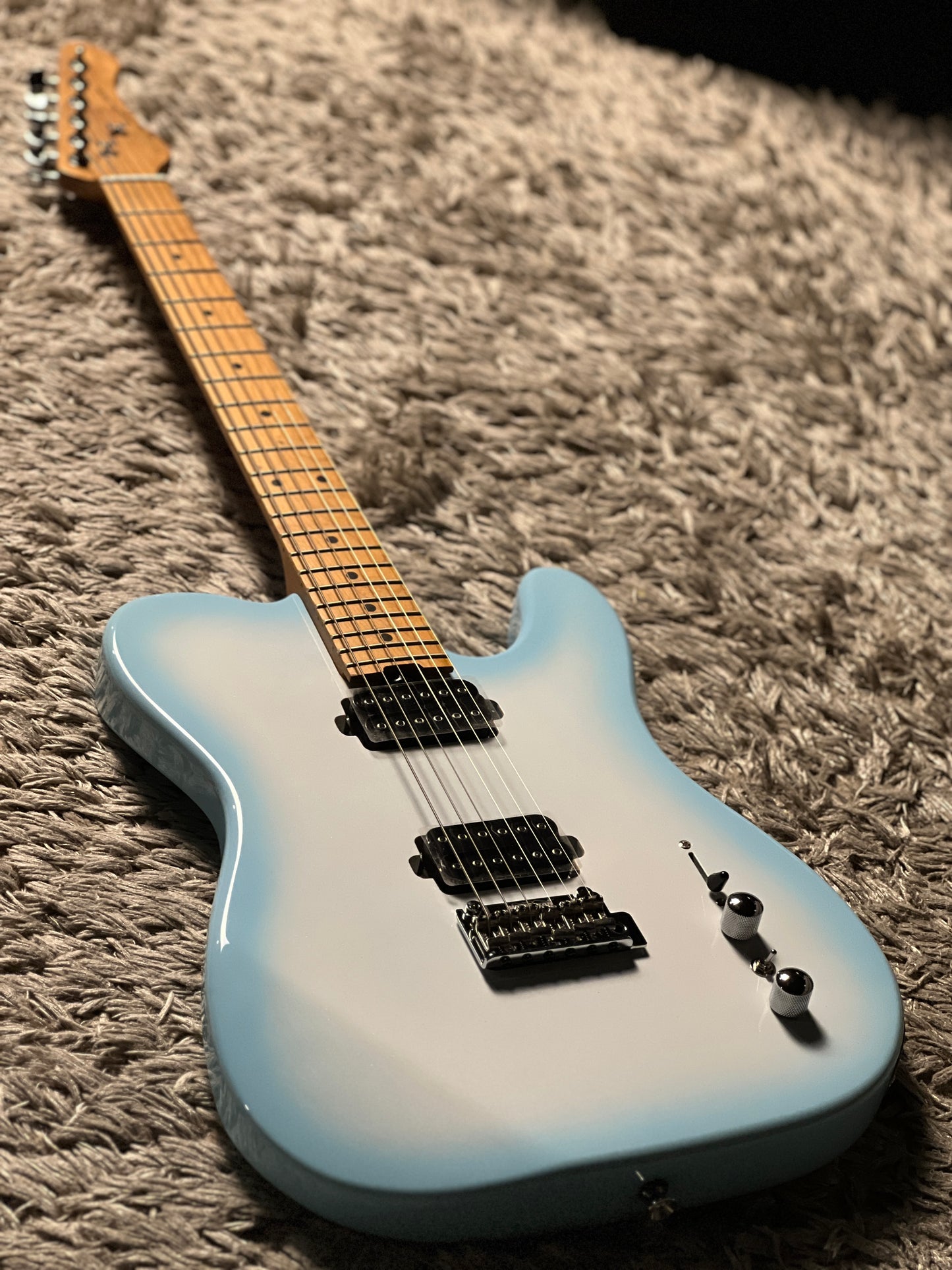 SQOE SETL450 HH Roasted Maple Series in Sky Blue Burst