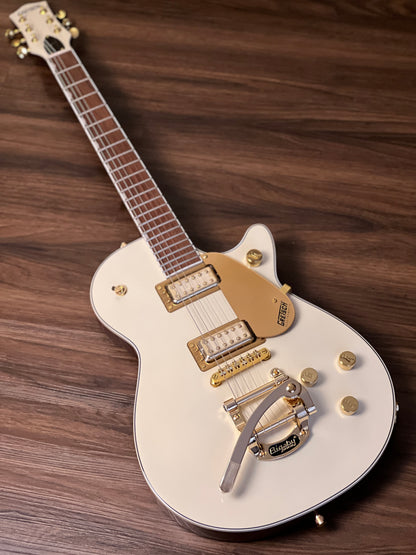 Gretsch Electromatic Pristine LTD Jet Electric Guitar w/Bigsby, Laurel FB, White Gold