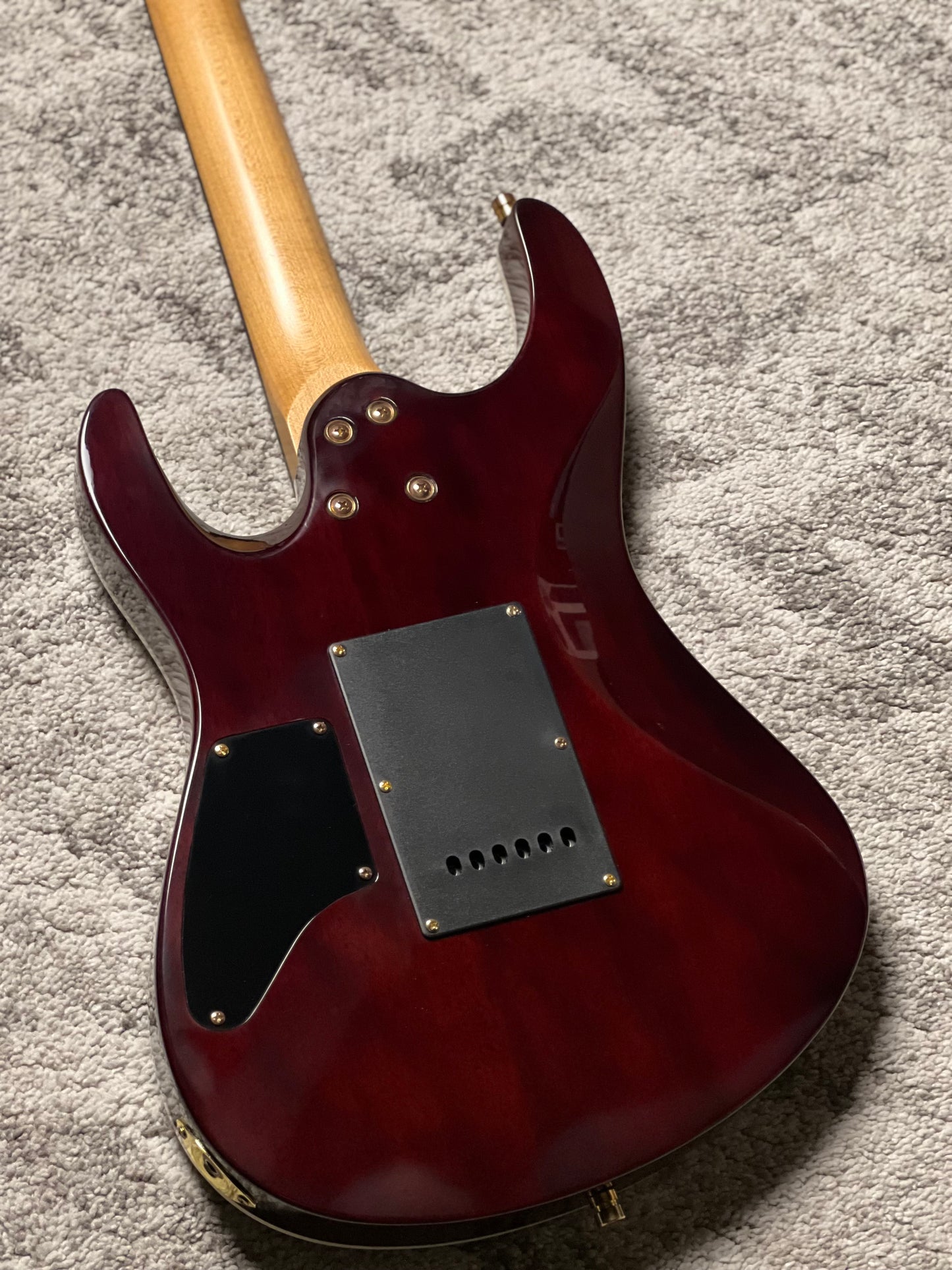 Dhatarattha Custom DST HH Flame in Ocean Fire Double Wipeout with Rosewood FB