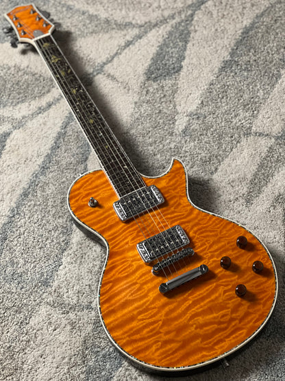 Dhatarattha Custom DLP in Orange Tiger with 5A Quilt Top