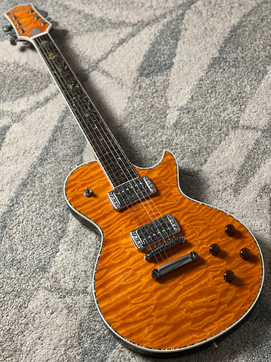Dhatarattha Custom DLP in Orange Tiger with 5A Quilt Top