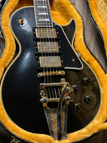 Gibson 1957 Les Paul Custom Reissue 3-Pickup Bigsby in Ebony w/Case 742580