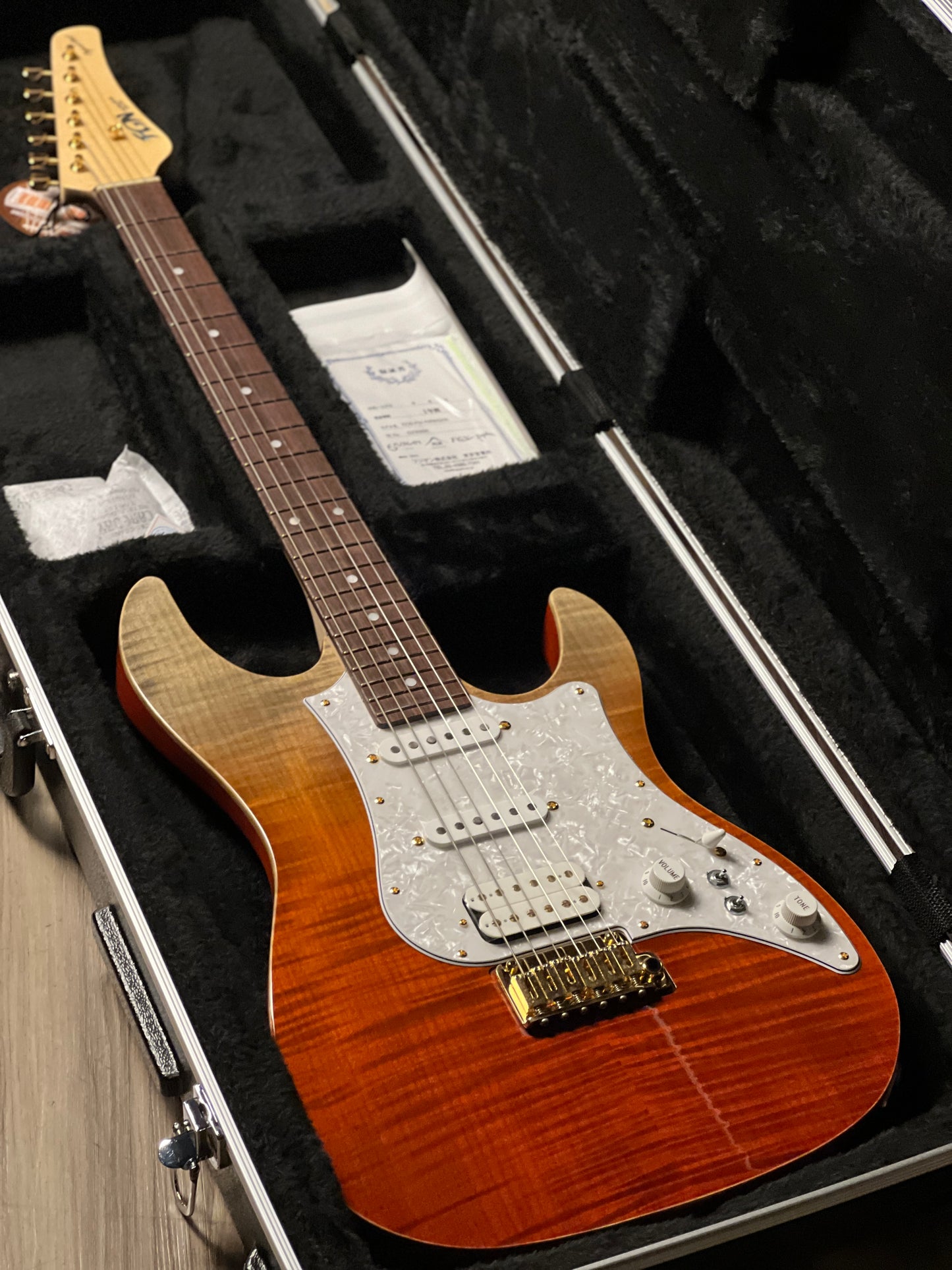 Fujigen FGN Expert EOS Odyssey in Ripe Kaki Gradation with Hardshell Case G230896