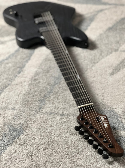 Soloking MJM-7 Custom Baritone HH with Wenge Neck in Driftwood Black