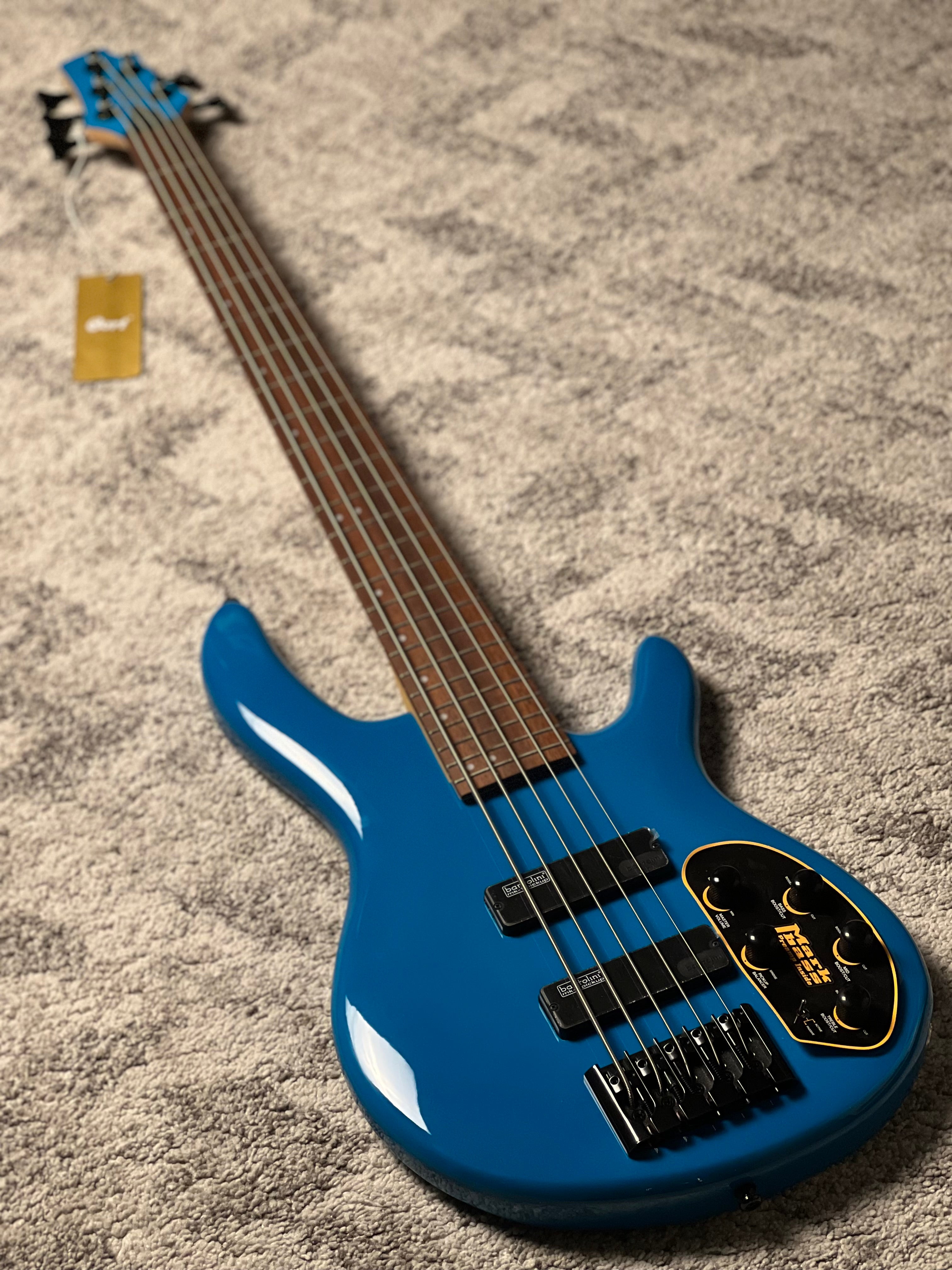 Cort Bass C5 Deluxe-CBL in Candy Blue – nafiriguitar.com