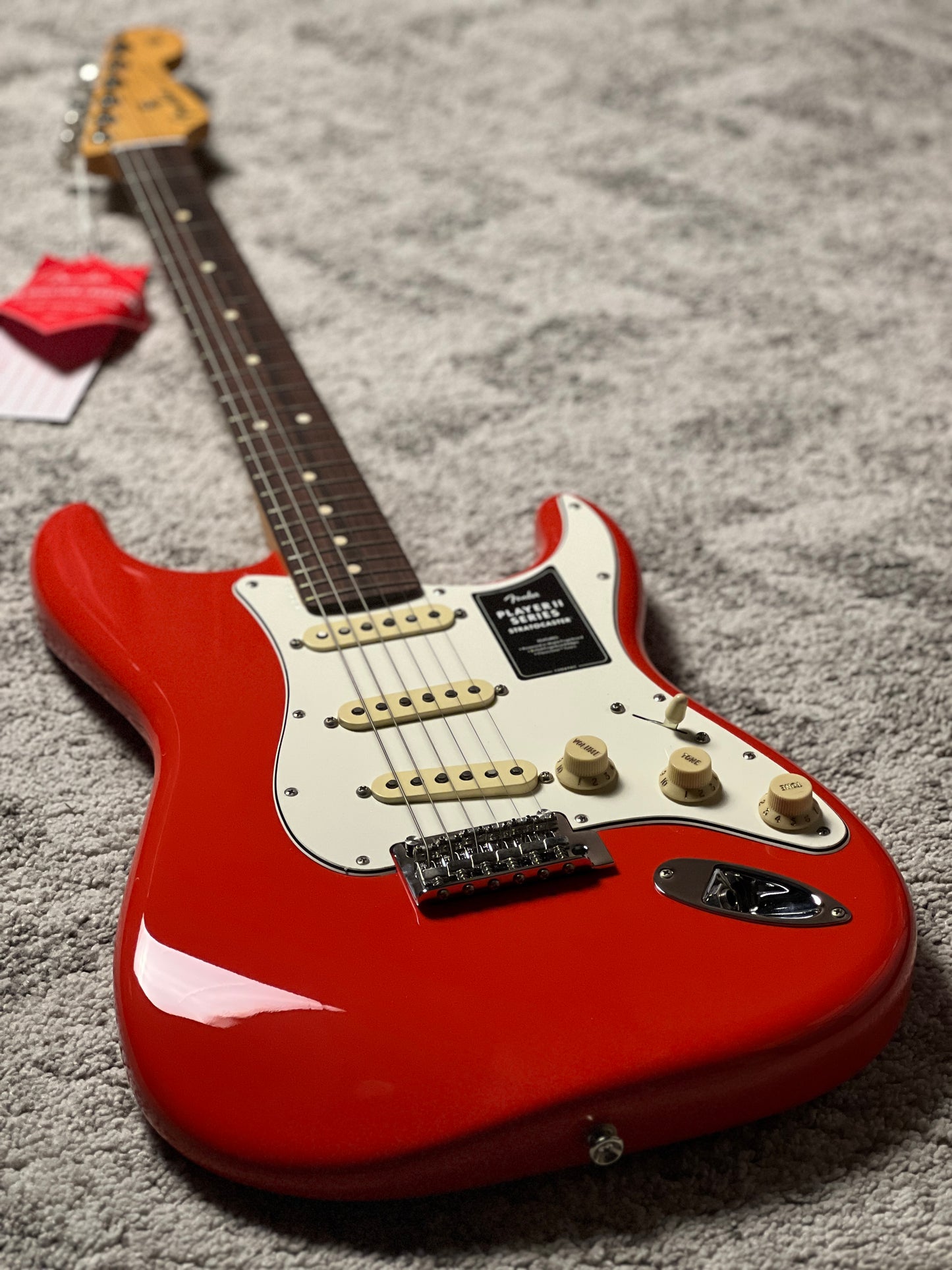 Fender Player II Stratocaster with RW FB in Coral Red