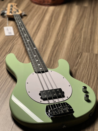 Sterling By Music Man StingRay RAY2 with Amaranth FB in Misty Green