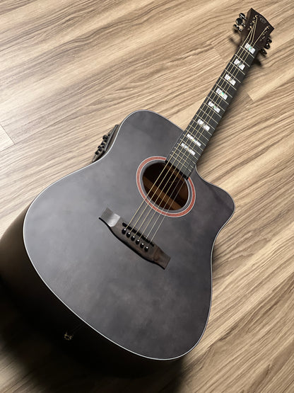 Chard WD68C acoustic electric in Black Satin with Fishman Presys