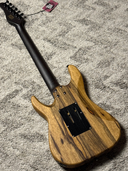Schecter Sun Valley Super Shredder Exotic in Black Limba W26010856